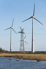 Deutschland, Ostfriesland Windenergieanlage