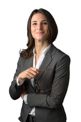 Casual relaxed fun loose portrait of a business woman legal representative employee staff member