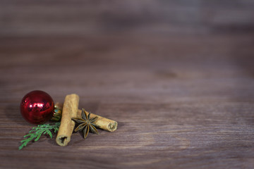 Christmas background brown wooden