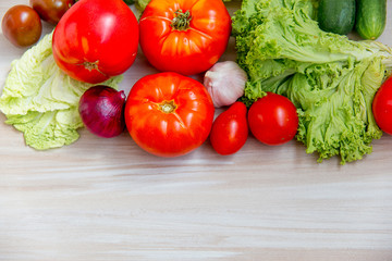 Different fresh vegetables