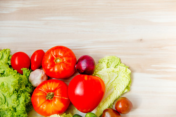 Different fresh vegetables