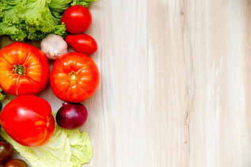 Different fresh vegetables