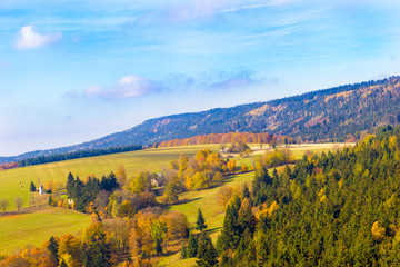 Naklejka premium Landscape of mountains