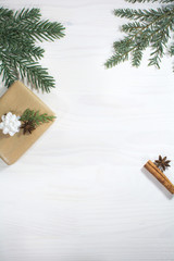 Christmas background flat layout