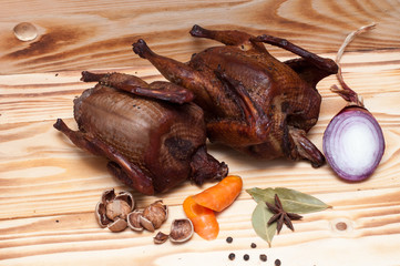 Smoked pigeon