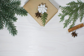 Christmas background flat layout