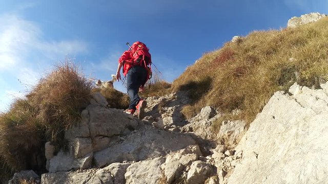 Paolo Goglio alpinista sulla Grigna