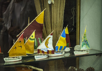 Colored Model of little boat
