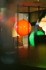 ceiling night lights in coffee shop 