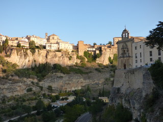 Fototapeta na wymiar Cuenca es ciudad de Castilla la Mancha declarada por la Unesco Patrimonio de la Humanidad
