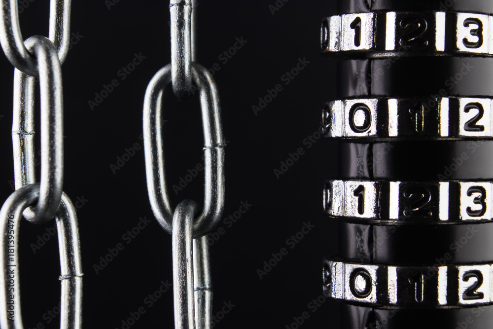 Poster the concept of closure, protection. technology blockchain, encryption of internet traffic.