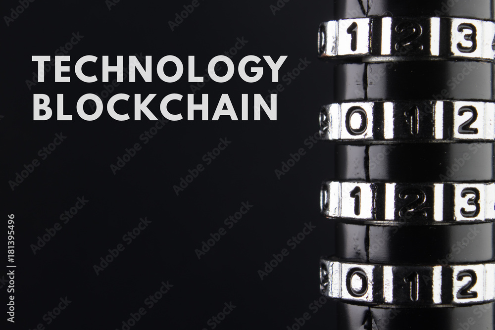 Poster the concept of closure, protection. technology blockchain, encryption of internet traffic.