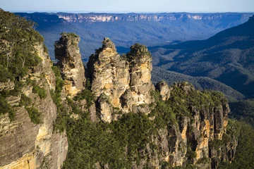 Foto op Plexiglas Three Sisters drie zussen blauwe bergen australië