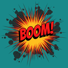 Boom comic book explosion © studiostoks