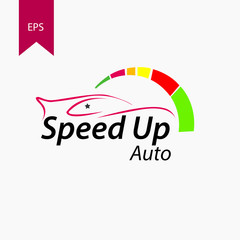 Speed Up Auto Logo Template | Company Name