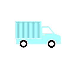 Creative Delivery Truck Concept Logo Design Template