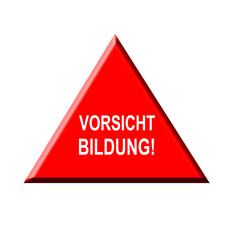 Vorsicht Bildung - Symbolgrafik