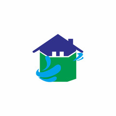 home abstract logo icon