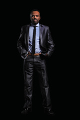 Handsome African-American businessman