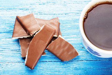 cup of tea and chocolate