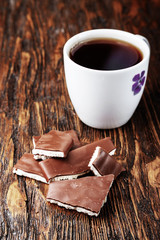 cup of tea and chocolate