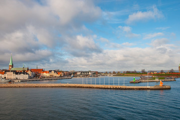 Town of Helsingoer in Denmark