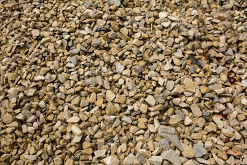 Background of crushed granite stone