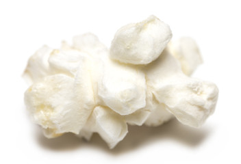 Popcorn isolated on a white background. Closeup