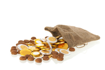 Dutch ginger nuts and chocolate coins for Sinterklaas