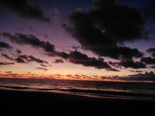 late afternoon on the beach