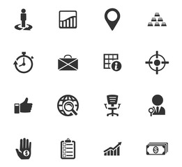 Business icons set