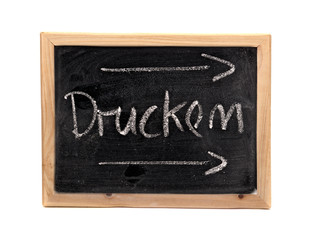 Drucken - Hinweis - symbolfoto