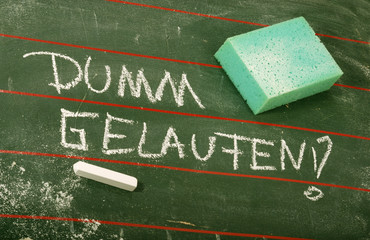 Dumm gelaufen - Symbolfoto