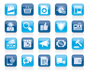 E-commerce and shopping icons - vector icon set