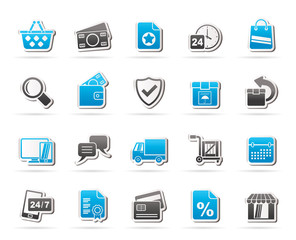 E-commerce and shop icons - vector icon set