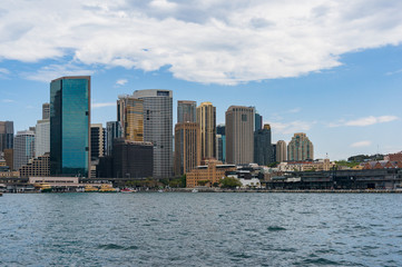 Fototapeta na wymiar Circular Quay and Sydney Central Business District
