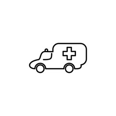 Fototapeta premium ambulance van icon