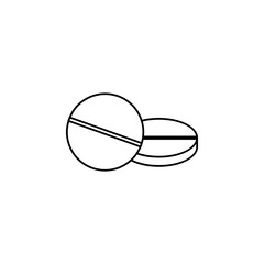 Fototapeta premium Pills line icon
