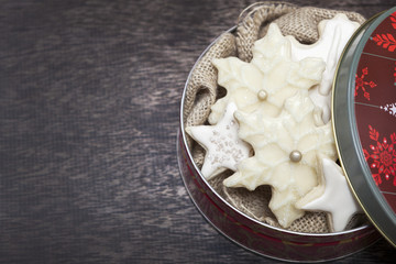Christmas Cookies in Tin
