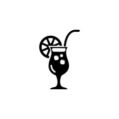 Coctail icon. Beach holidays simple icon. Travel element icon. Premium quality graphic design. Signs, outline symbols collection icon for websites, web design
