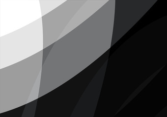 Black and white wave abstract background vector