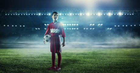 With endless will to victory. Mixed media