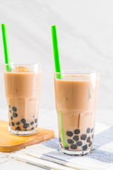 milk tea with bubble
