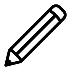 pencil icon on white background