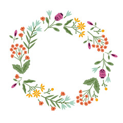 Decorative floral frame