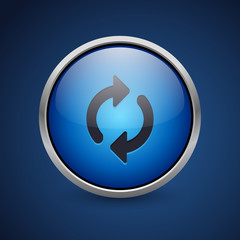 Push Button - Dark Blue Web Icon