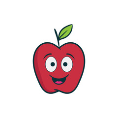 fruit mascot cartoon illustration