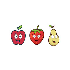 fruit mascot cartoon illustration