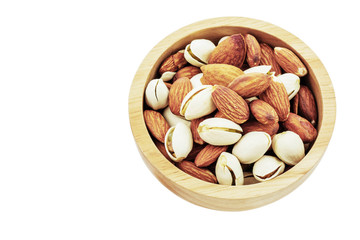 Almonds in bowl.