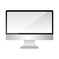 Fototapeta premium monitor computer technology device screen vector illustration